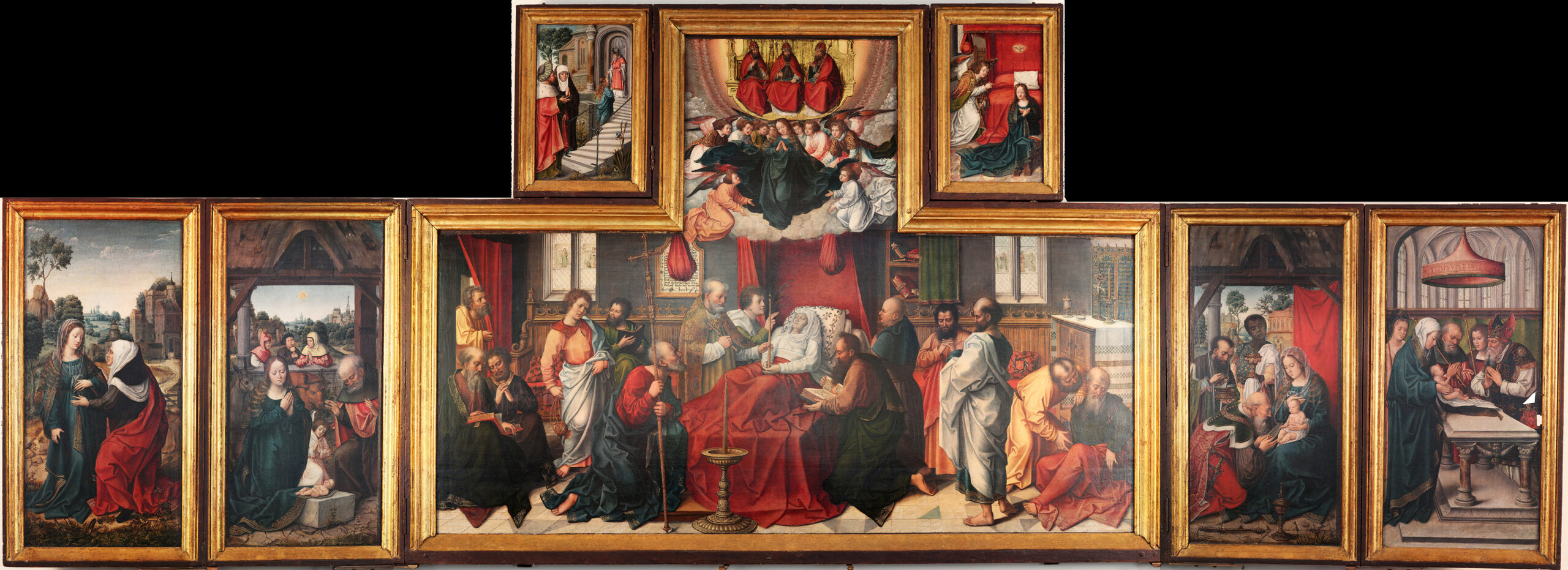 Scenes of the life of Mary, Polyptych | Barend Van Orley